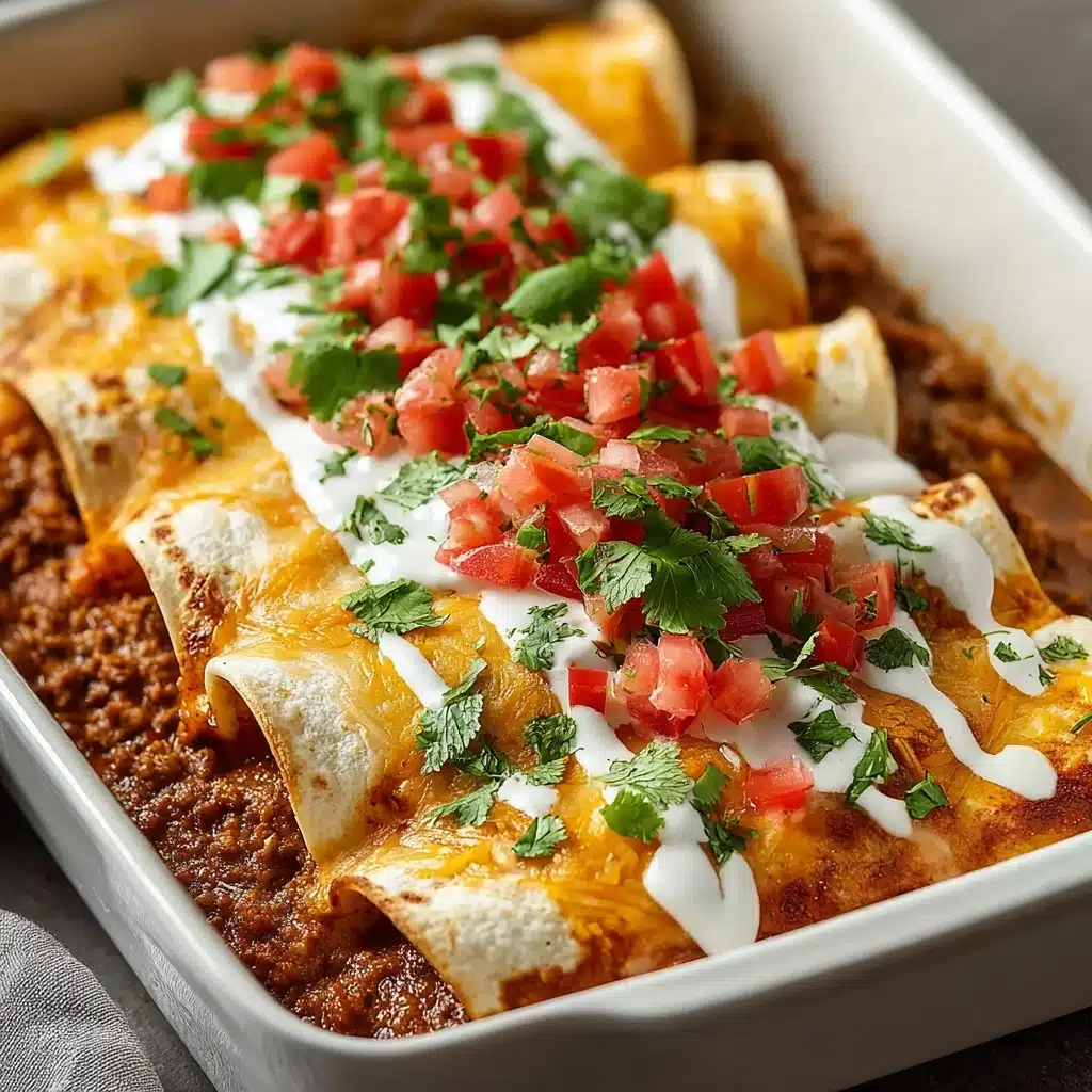 Easy Ground Beef Enchiladas Recipe - Recipe Image