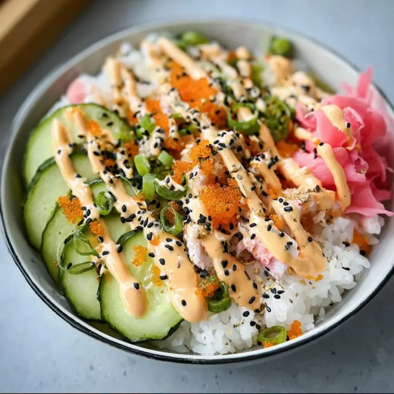 California Roll Sushi Bowls Recipe