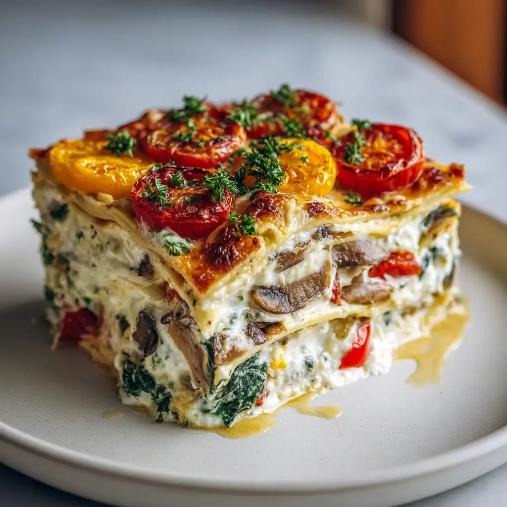 Loaded Veggie White Lasagna Recipe - Recipe Image