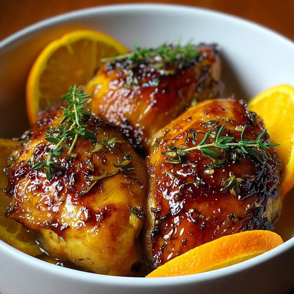Sweet and Savory Roasted Orange Chicken Recipe - Recipe Image