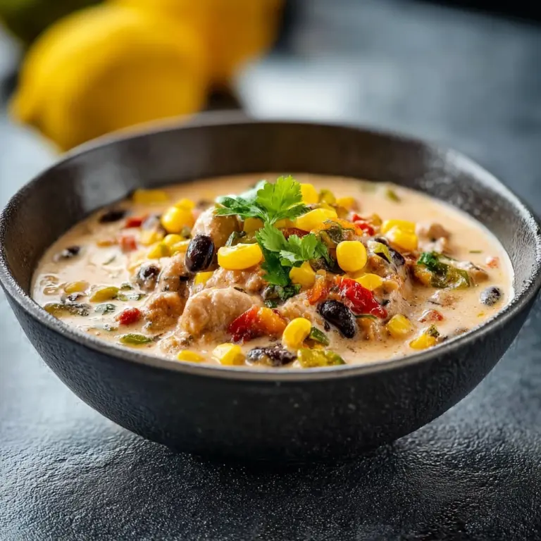 High Protein Creamy Taco Soup Recipe