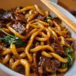 Simple Black Pepper Beef Udon Recipe