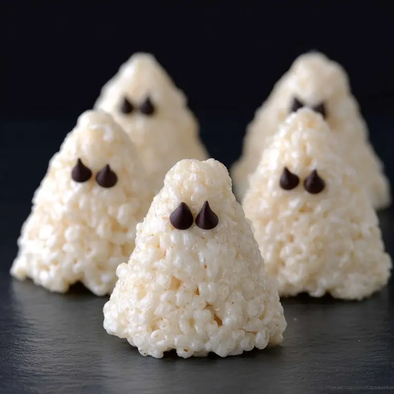 Rice Krispie Treat Ghosts Recipe