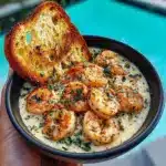 Shrimp Scampi Bowls with Garlic Bread Recipe
