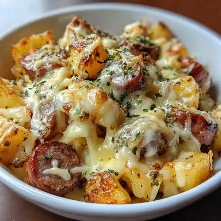 Cheesy Ranch Potatoes and Smoked Sausage Recipe