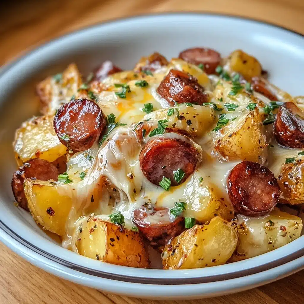 Cheesy Ranch Potatoes and Smoked Sausage Recipe - Recipe Image