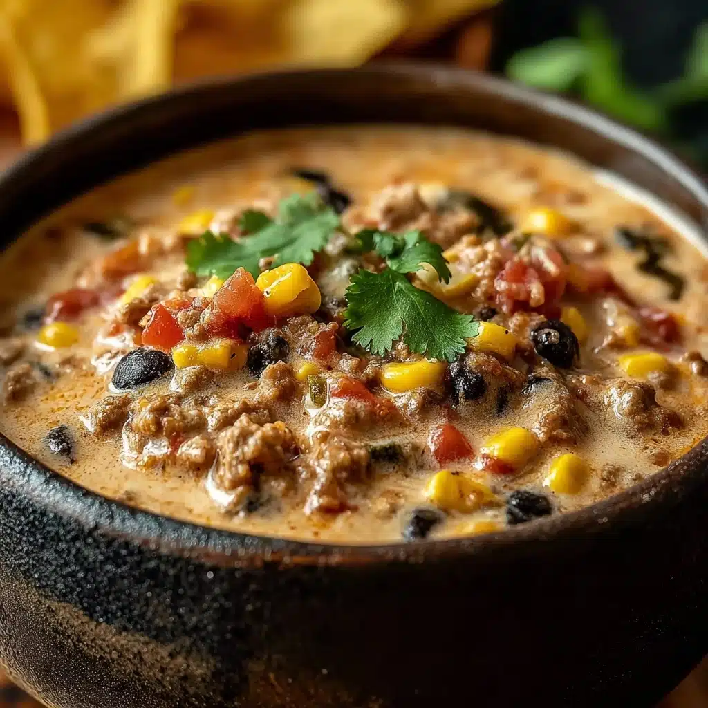 High Protein Creamy Taco Soup Recipe - Recipe Image