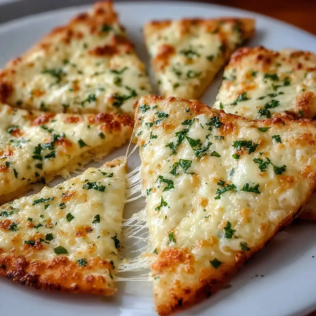 Air Fryer Cheesy Tortilla Garlic Bread Recipe - Recipe Image