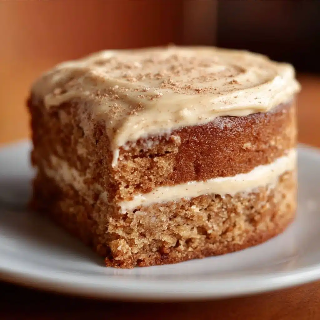 Applesauce Cake with Cinnamon Cream Cheese Frosting Recipe - Recipe Image