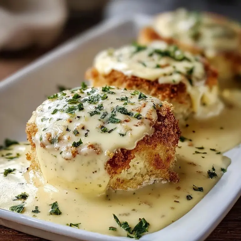 Chicken Pillows with Creamy Parmesan Sauce for Cozy Nights Recipe