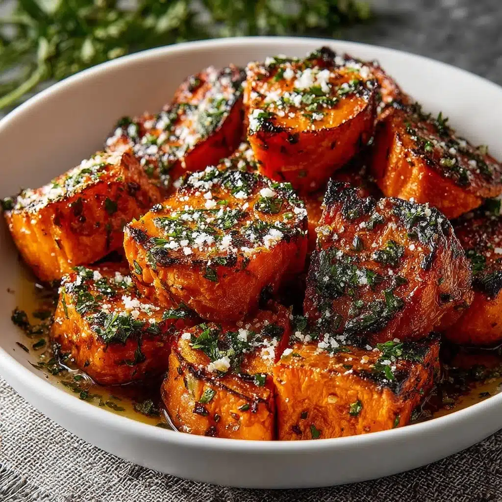 Garlic Parmesan Roasted Sweet Potatoes: The Ultimate Recipe - Recipe Image