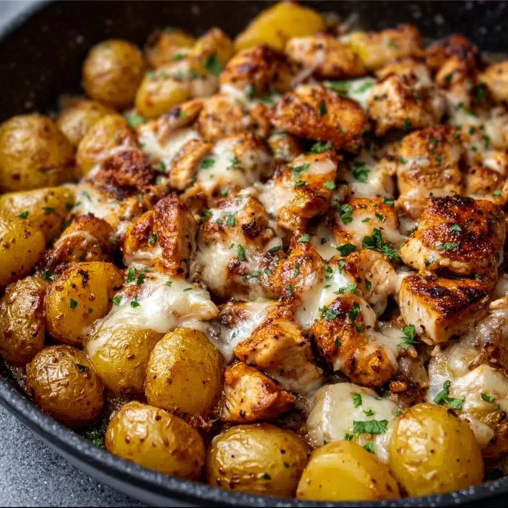 Garlic Parmesan Chicken and Potatoes (One-Pan Dinner) Recipe - Recipe Image