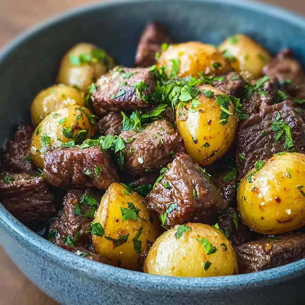 Garlic Butter Beef Bites with Potatoes Recipe - Recipe Image