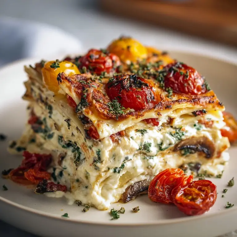 Loaded Veggie White Lasagna Recipe