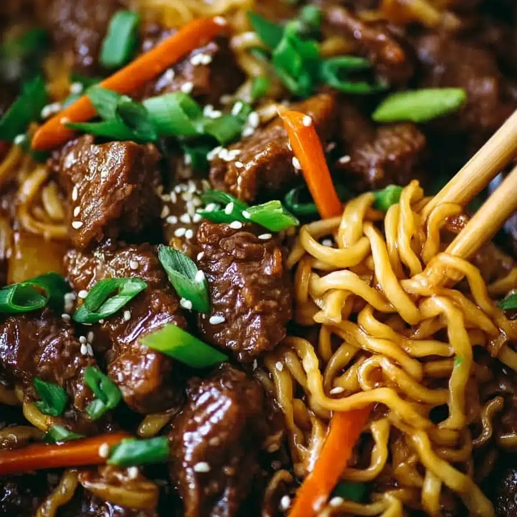 Slow Cooker Beef Ramen Noodles: An Amazing Ultimate Recipe - Recipe Image