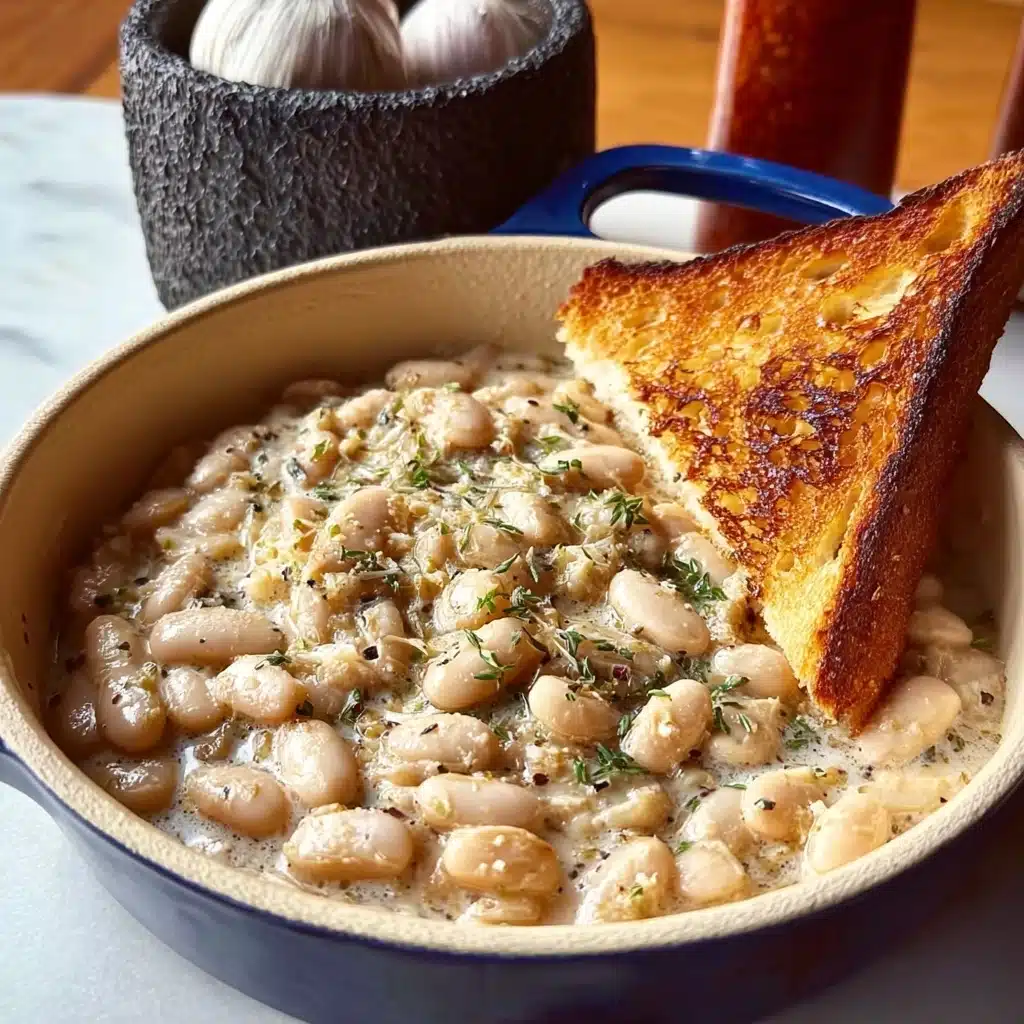 Caramelized Onion White Beans with Rosemary & Balsamic Recipe - Recipe Image