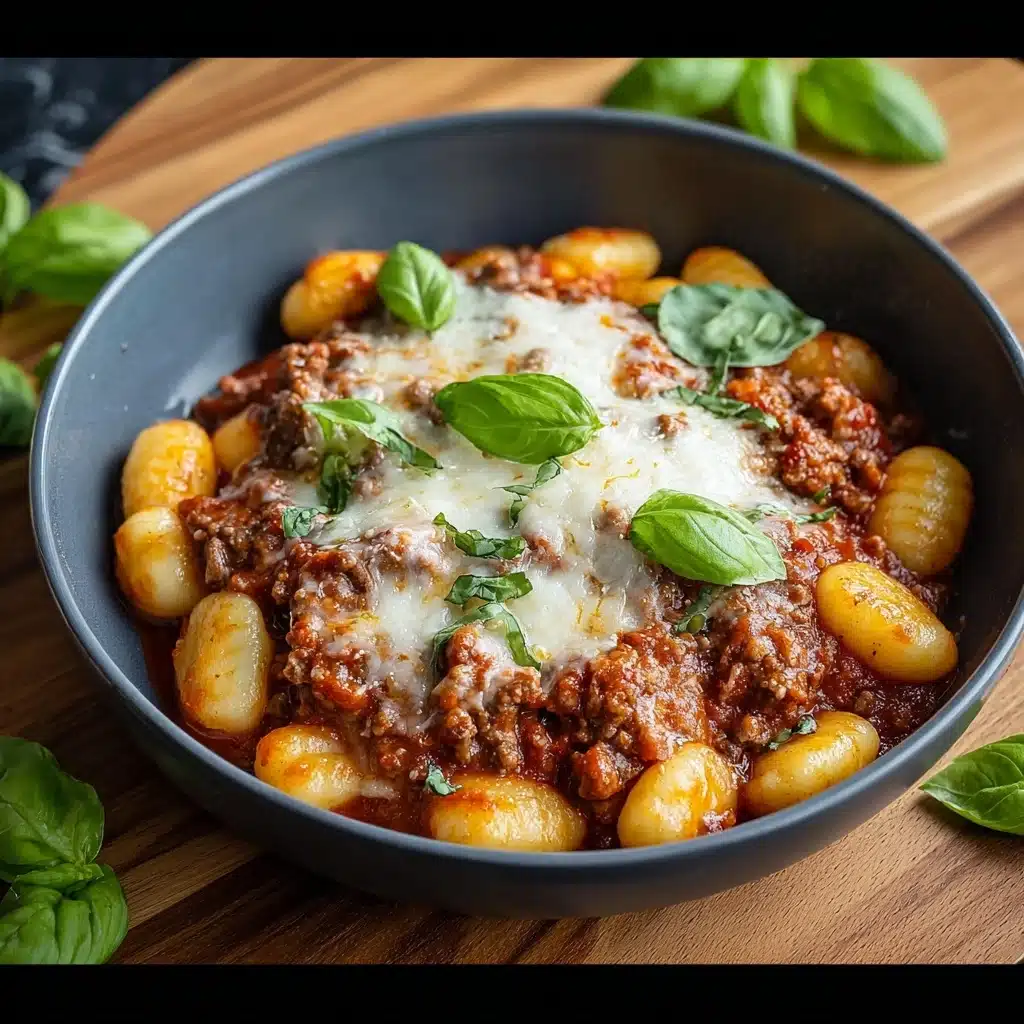 Cheesy Bolognese Gnocchi Bake Recipe - Recipe Image