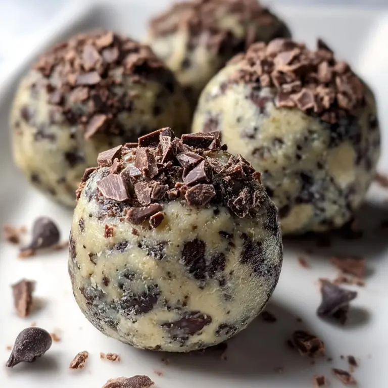 Mint Chocolate Chip Protein Balls Recipe