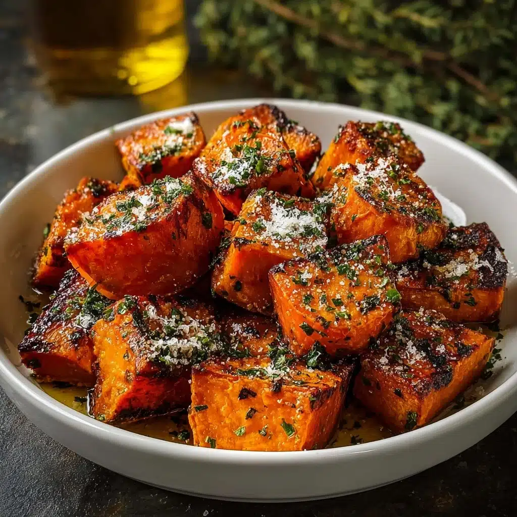 Garlic Parmesan Roasted Sweet Potatoes: The Ultimate Recipe - Recipe Image