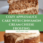 Applesauce Cake with Cinnamon Cream Cheese Frosting Recipe