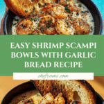 Shrimp Scampi Bowls with Garlic Bread Recipe