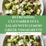 Cucumber Feta Salad with Lemon Greek Vinaigrette Recipe