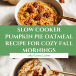 Slow Cooker Pumpkin Pie Oatmeal Recipe