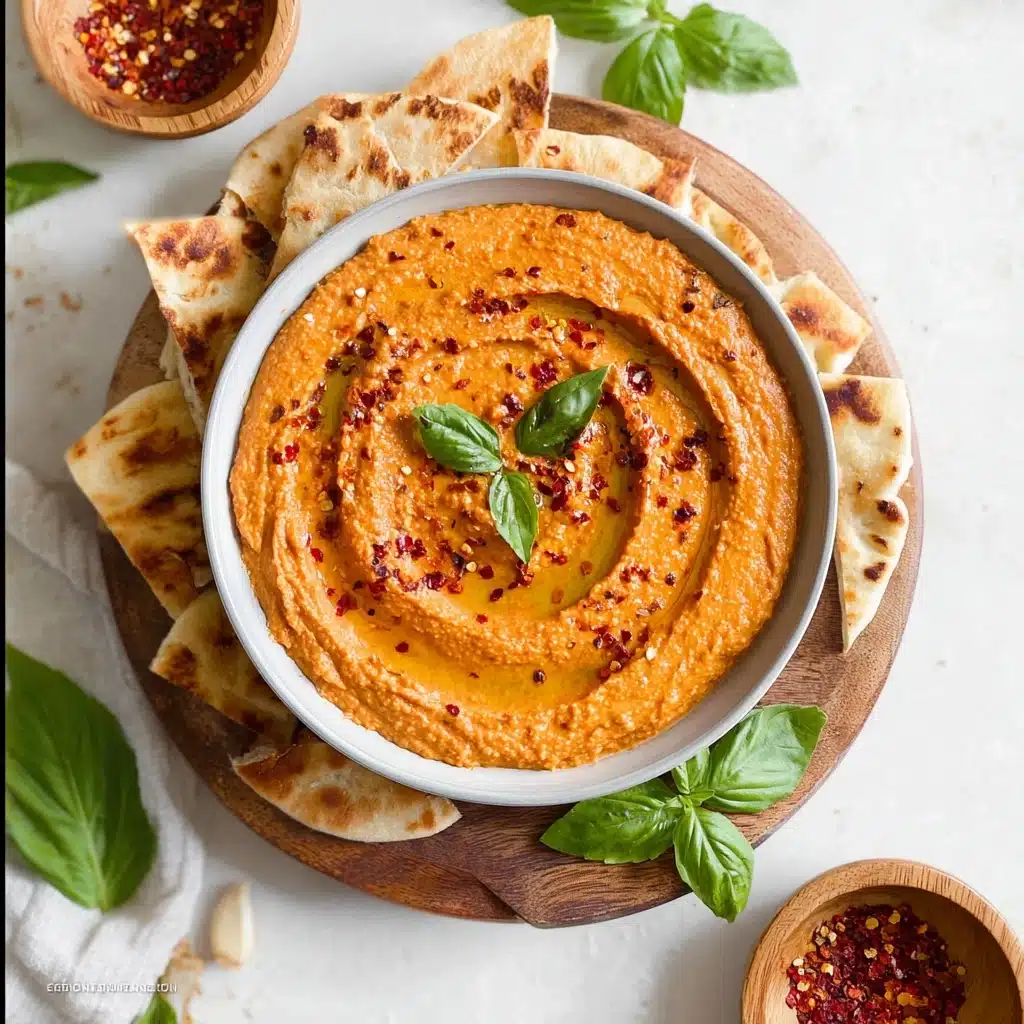 Pizza Hummus – dairy & sesame free Recipe - Recipe Image