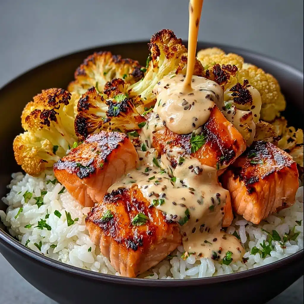 Sriracha Honey Salmon Bowls Recipe - Recipe Image
