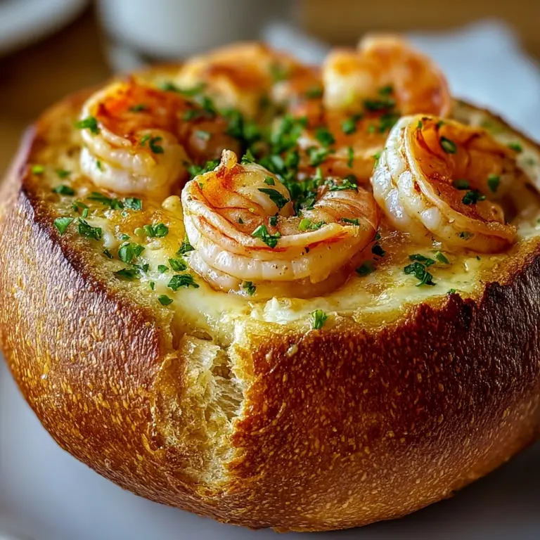 Stuffed Seafood Bread Bowl