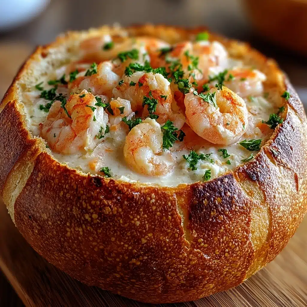 Stuffed Seafood Bread Bowl - Recipe Image