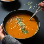 Vegan Roasted Carrot and Red Pepper Soup Recipe