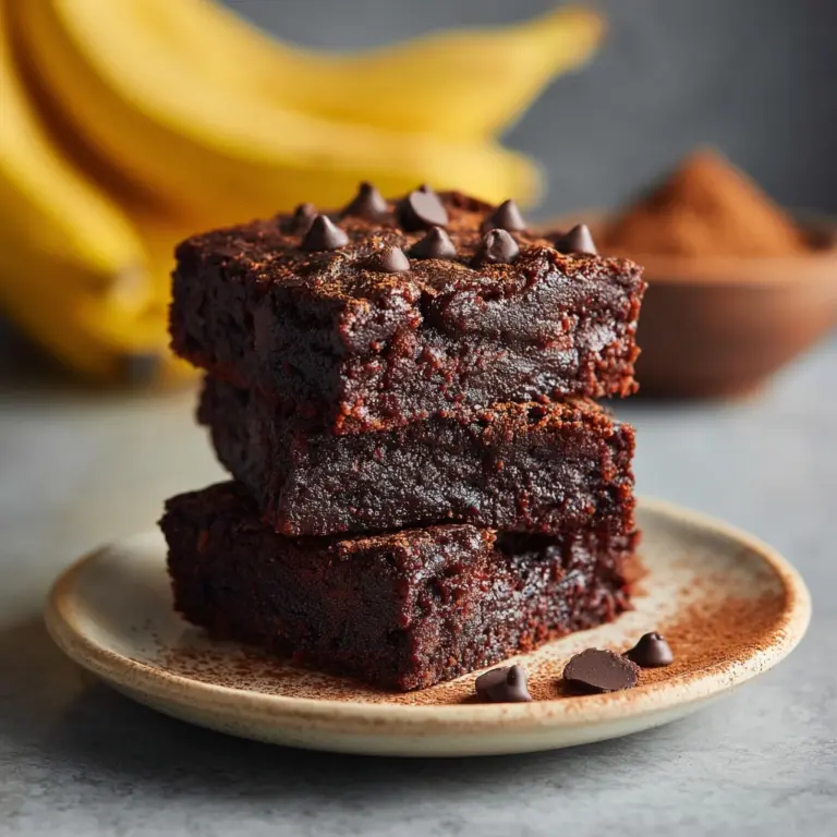 Healthy Banana Brownies Recipe