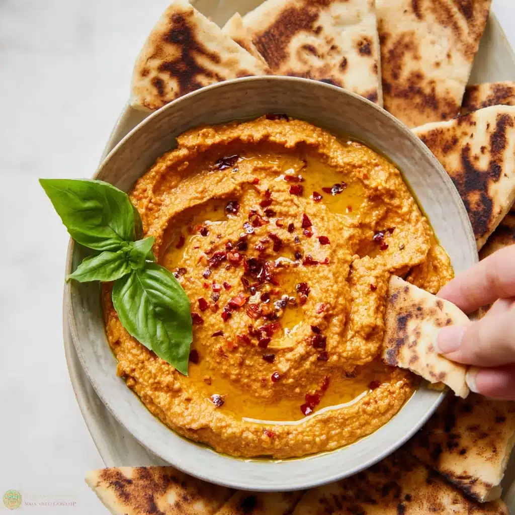 Pizza Hummus – dairy & sesame free Recipe - Recipe Image