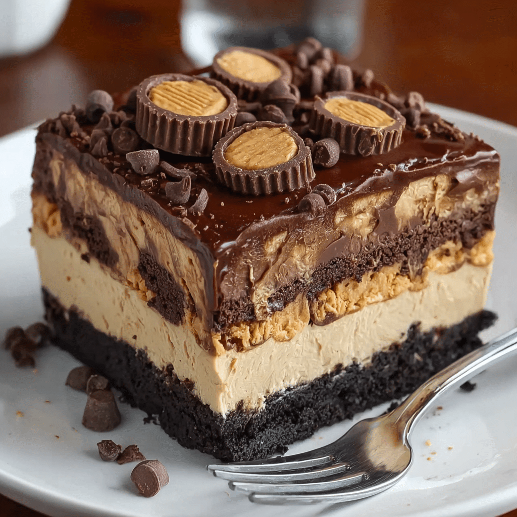 Reese’s Peanut Butter Earthquake Cake Recipe - Recipe Image