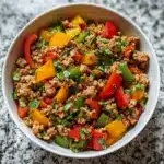 Ground turkey and peppers Recipe