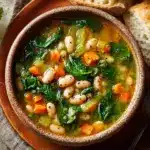 Spinach, Lentil, and Butter Bean Soup Recipe