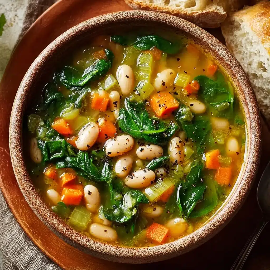 Spinach, Lentil, and Butter Bean Soup Recipe - Recipe Image