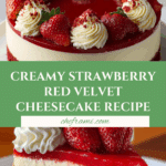 Strawberry Red Velvet Cheesecake Recipe