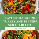 Ground turkey and peppers Recipe