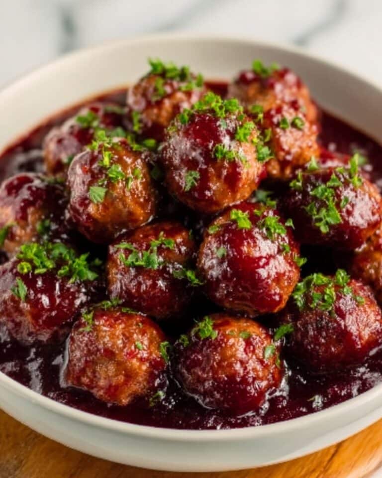 Quick Christmas Cranberry Meatballs Recipe