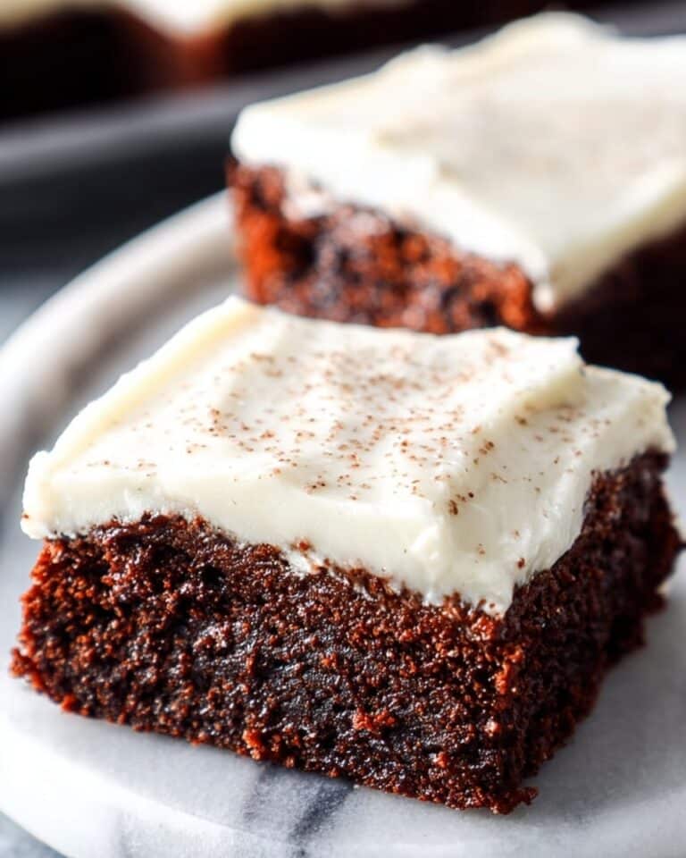 Gingerbread Brownies with Eggnog Frosting Recipe