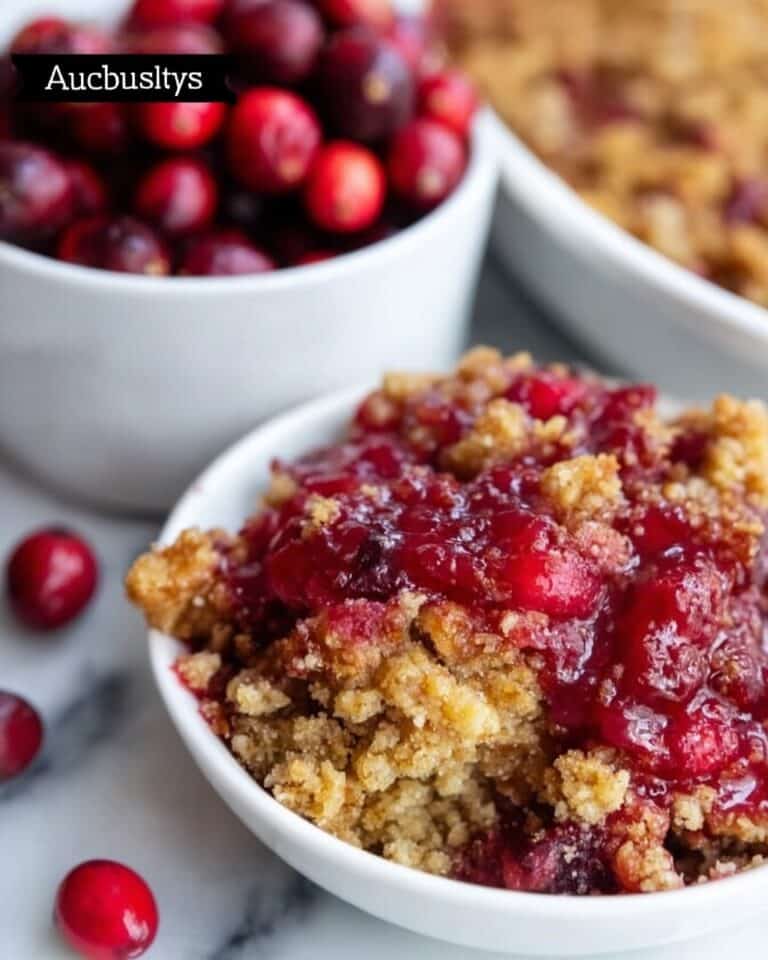 Cranberry Cobbler with Brown Sugar Pecan Crust Recipe