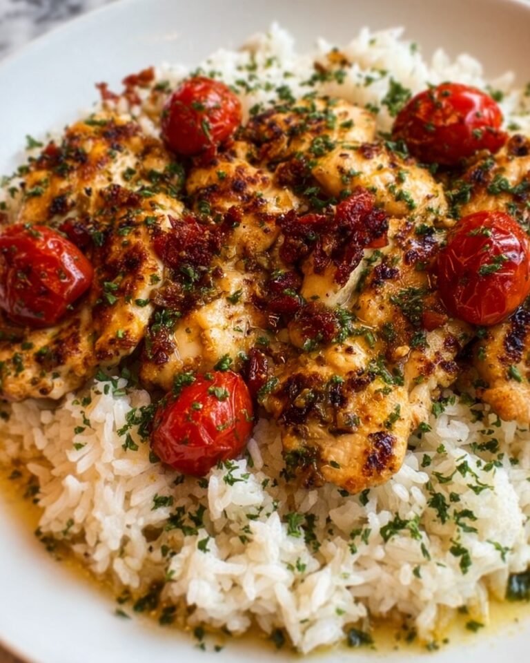 Chicken Scampi with Garlic Parmesan Rice Recipe