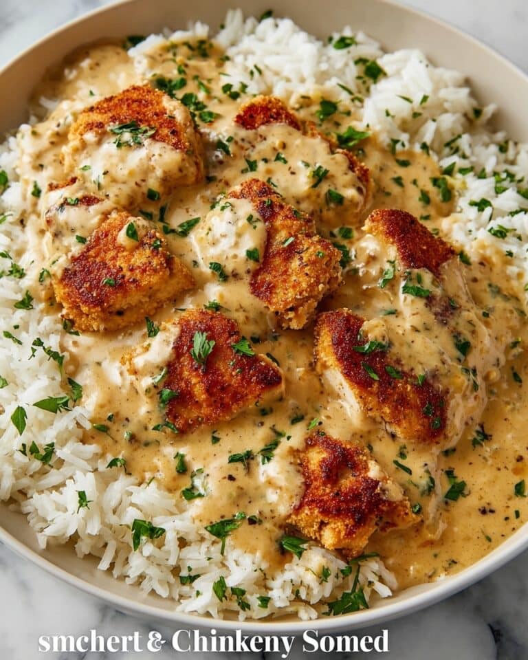 Creamy Smothered Chicken and Rice Recipe