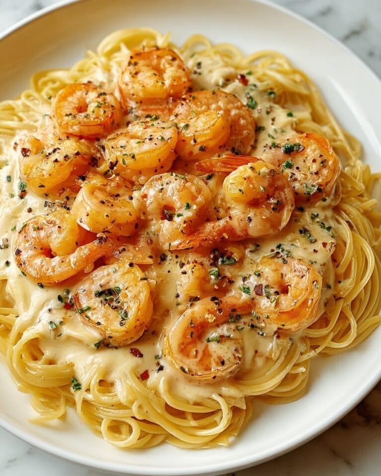 Creamy Garlic Shrimp Pasta Recipe