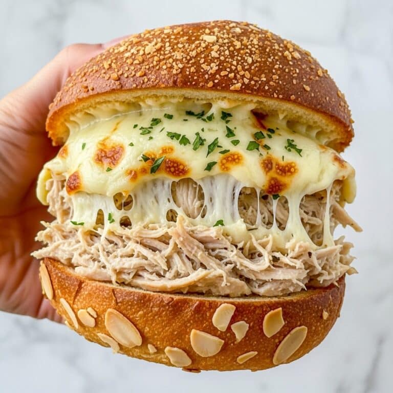 Cheesy Chicken Garlic Bread Sandwich Recipe