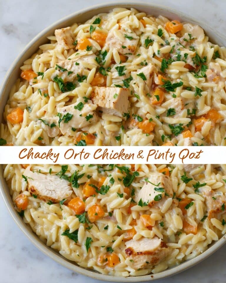 Creamy Chicken Pot Pie Orzo Recipe