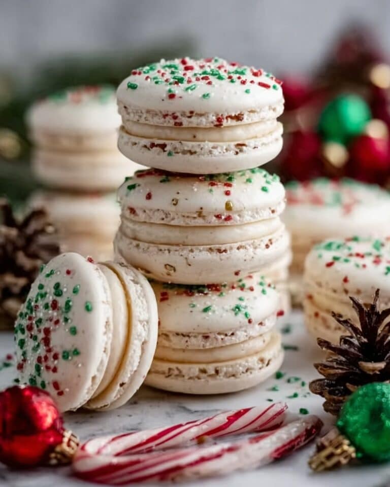 Christmas Tree Cake Macarons Recipe