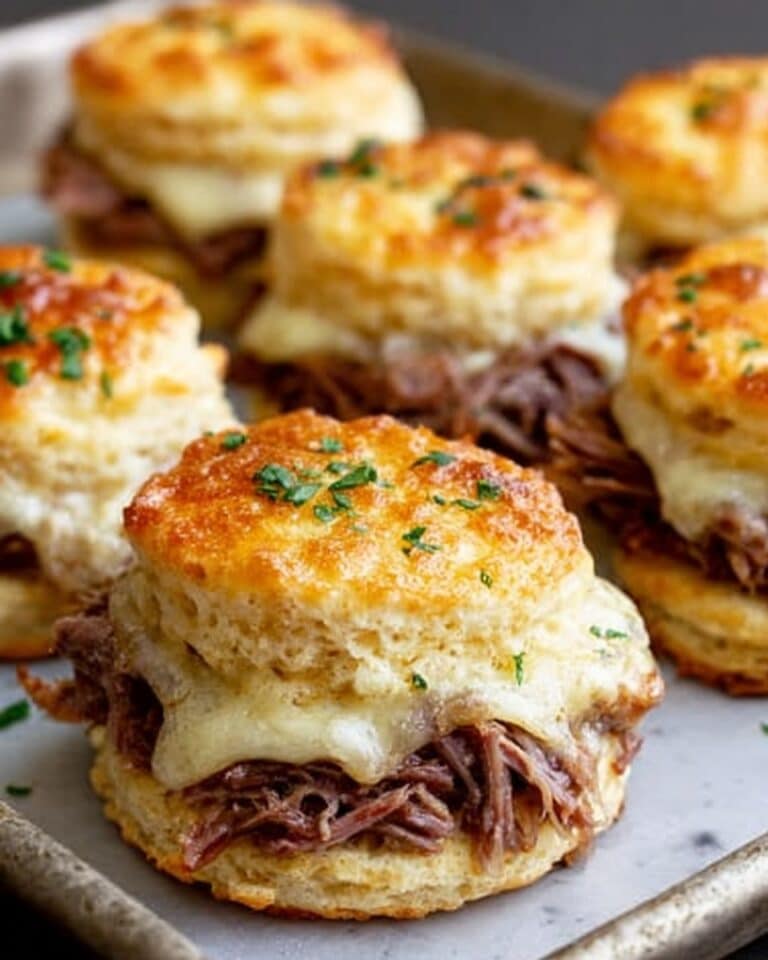 Baked French Dip Biscuits Recipe